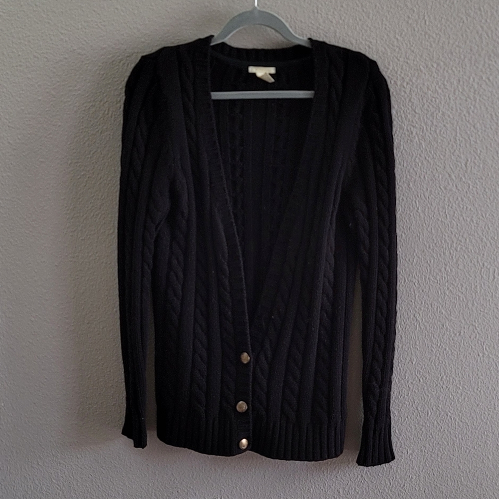 Black cardigan